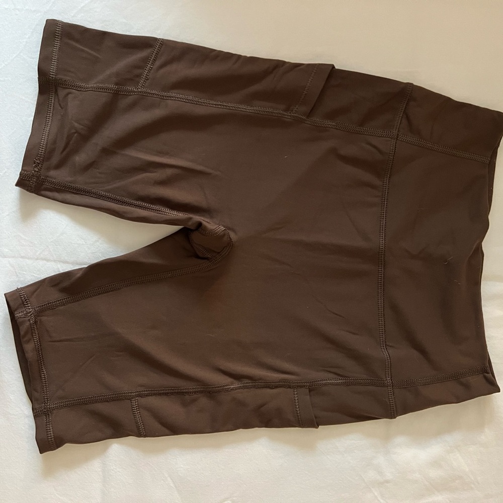 Brown biker shorts